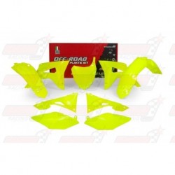 Kit plastique 6 pièces R'Tech jaune fluo pour Honda CRF 450 (2017)