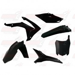 Kit plastique 6 pièces R'Tech noir pour Honda CRF 250 (2014-2017) et CRF 450 (2013-2016)