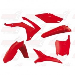 Kit plastique 6 pièces R'Tech rouge CRF pour CRF 250 (2014-2017) et CRF 450 (2013-2016)