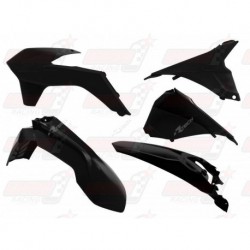 Kit plastique 5 pièces R'Tech noir pour KTM EXC/EXCF 125-200-250-350-450-500 (2014-2016)