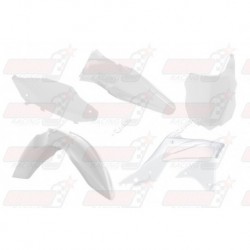 Kit plastique 5 pièces R'Tech blanc pour Kawasaki KXF 250 (2013-2016)