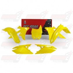 Kit plastique 5 pièces R'Tech jaune RMZ pour Suzuki RMZ 450 (2018)