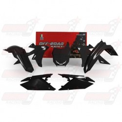 Kit plastique 5 pièces R'Tech noir pour Suzuki RMZ 450 (2018)
