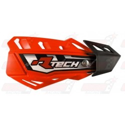 Protège-mains R'Tech FLX couleur orange fluo avec kit montage