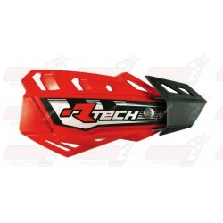 Protège-mains R'Tech FLX couleur rouge CRF avec kit montage