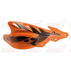 Protège-mains R'Tech Raptor couleur orange K avec kit montage