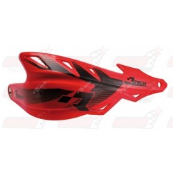 Protège-mains R'Tech Raptor couleur rouge CRF avec kit montage