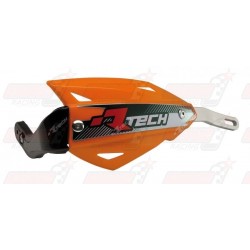 Protège-mains R'Tech Vertigo couleur orange K avec kit montage alu