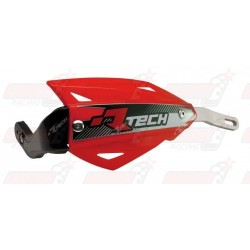 Protège-mains R'Tech Vertigo couleur rouge CRF avec kit montage alu