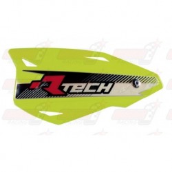 Protège-mains R'Tech Vertigo couleur jaune fluo avec kit montage