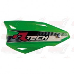 Protège-mains R'Tech Vertigo couleur vert KXF avec kit montage