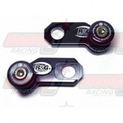 Pions de bras oscillant avec platine R&G Racing pour Triumph  675 Street Triple (2007-2012)
