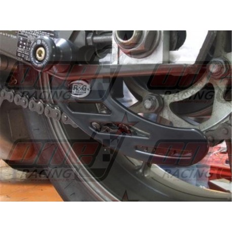 Protège couronne (dent de requin) R&G Racing en polyéthylène pour Triumph Daytona 675 (2013-2015)