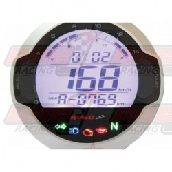 Compteur digital LCD mutlifonctions Koso D64 GP Style rond universel
