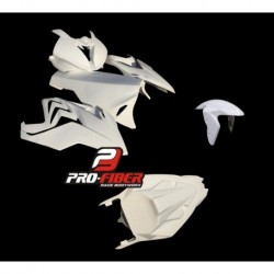Carénage complet fibre avec lèche roue avant Pro Fiber pour Bmw S1000RR (2015-2018)