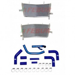 Radiateur additionel eau racing Febur avec durites silicone pour Aprilia RSV 1000 (2009-2019)