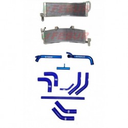 Radiateur additionel eau racing Febur avec durites silicone pour Ducati 848/1098/1198 (2007-2013)