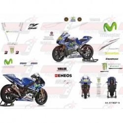 Kit déco réplica Yamaha Moto GP 2014