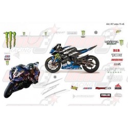 Kit déco réplica Yamaha R6 SBK 2011 Team Monster Energy