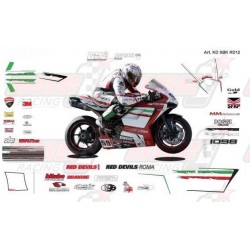 Kit déco réplica Ducati SBK 2012 Red Devils