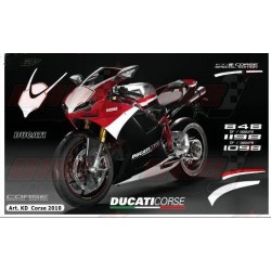 Kit déco réplica Ducati original Corse 2010