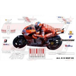 Kit déco réplica Ducati Moto GP 2009 Code Bar
