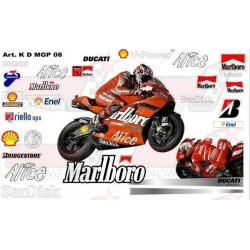 Kit déco réplica Ducati Moto GP 2008 Marlboro