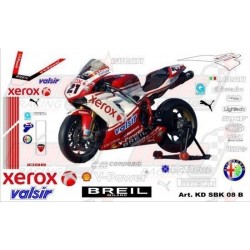 Kit déco réplica Ducati SBK 2008 Xerox Breil Milano