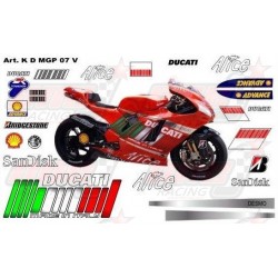 Kit déco réplica Ducati Moto GP 2007 Valencia