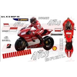 Kit déco réplica Ducati Moto GP 2006