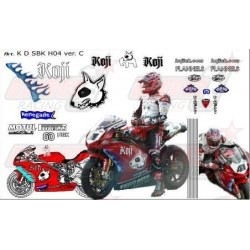 Kit déco réplica Ducati SBK 2004 Renegade Team 04C