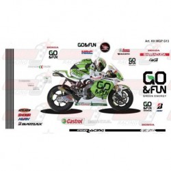 Kit déco réplica Honda Moto GP 2013 Gresini Racing