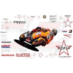 Kit déco réplica Honda Moto GP 2011 Repsol R100