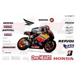Kit déco réplica Honda Moto GP 2011 Repsol
