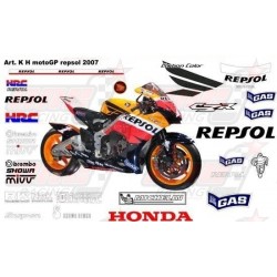 Kit déco réplica Honda Moto GP 2007 Repsol