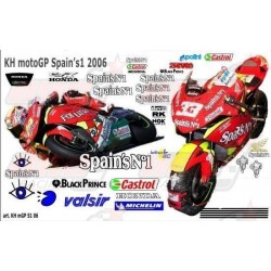 Kit déco réplica Honda Moto GP 2006 Spain's N1