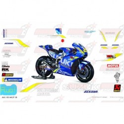 Kit déco réplica Suzuki Moto GP 2018