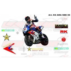 Kit déco réplica Suzuki SBK 2008 Rockstar