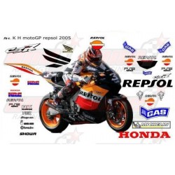 Kit déco réplica Honda Moto GP 2005 Repsol