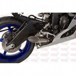 Silencieux HotBodies Racing Megaphone finition grillagé pour Kawasaki ZX10R (2011-2018)