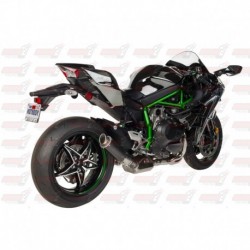 Silencieux MGP Exhaust finition Carbone pour Kawasaki Ninja H2 (2015-2018)