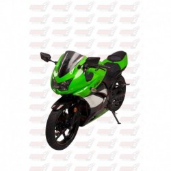 Bulle double courbures HotBodies Racing fumée pour Kawasaki Ninja 250R (2008-2012)