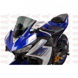 Bulle double courbures HotBodies Racing fumée pour Yamaha YZF-R3 (2015-2017)