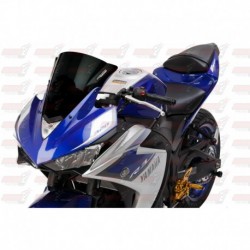 Bulle double courbures HotBodies Racing noire opaque pour Yamaha YZF-R3 (2015-2017)