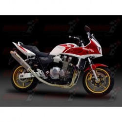 Ligne complète titane Yoshimura Titanium Cyclone silencieux finition Inox pour pour Honda CB1300SB/SF (2003-2007)