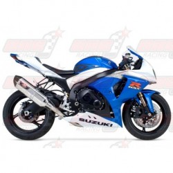 Ligne complète inox racing Yoshimura Race R-77 FS SS-SS-CF Single silencieux Carbone/Inox pour Suzuki GSX-R1000 (2009-2011)