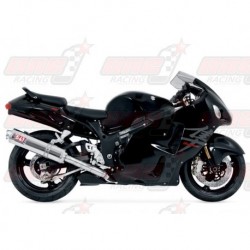 Ligne complète inox racing Yoshimura Race TRS FS SS-CF-SS Single silencieux finition Carbone pour Suzuki HAYABUSA (1999-2007)