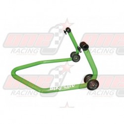 Béquille arrière Bike Lift verte universelle avec support caoutchouc