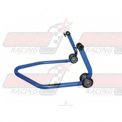 Béquille arrière Bike Lift bleue universelle avec support caoutchouc
