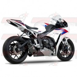 Ligne complète inox racing Yoshimura Race R-77 FS SS-CF-CF silencieux finition Carbone pour Honda CBR1000RR/ABS (2012-2013)